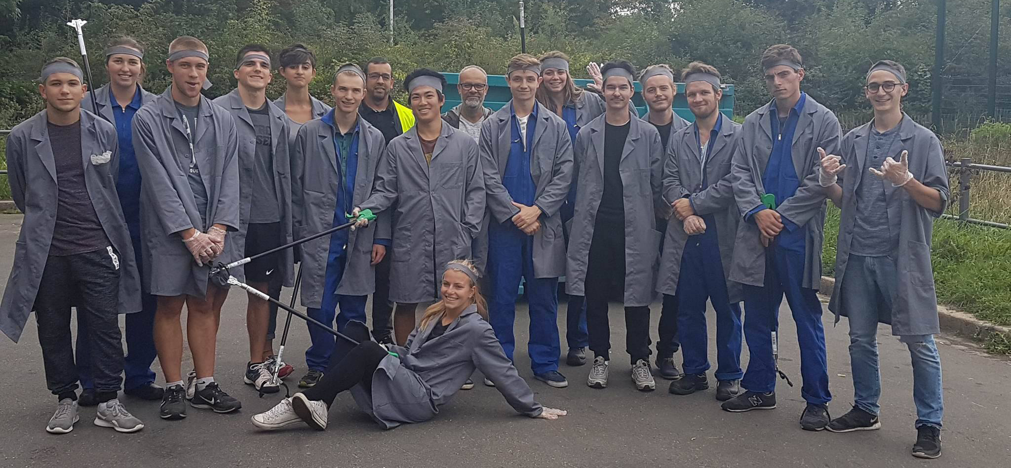 Les élèves ingénieurs Arts et Métiers lors de l'après midi solidaire