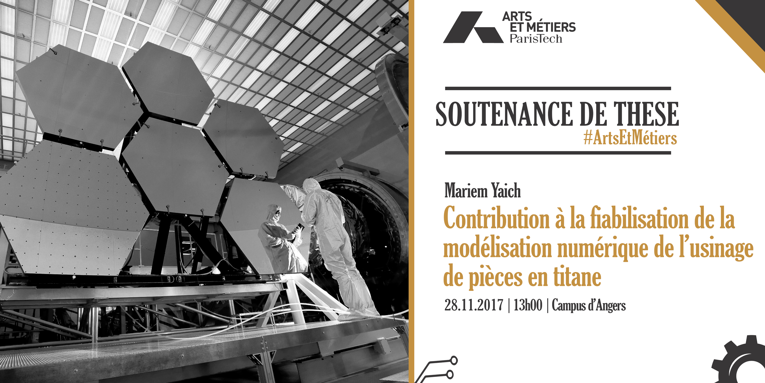 Soutenance de thèse Mariem YAICH doctorante sur le campus Arts et Métiers d'Angers
