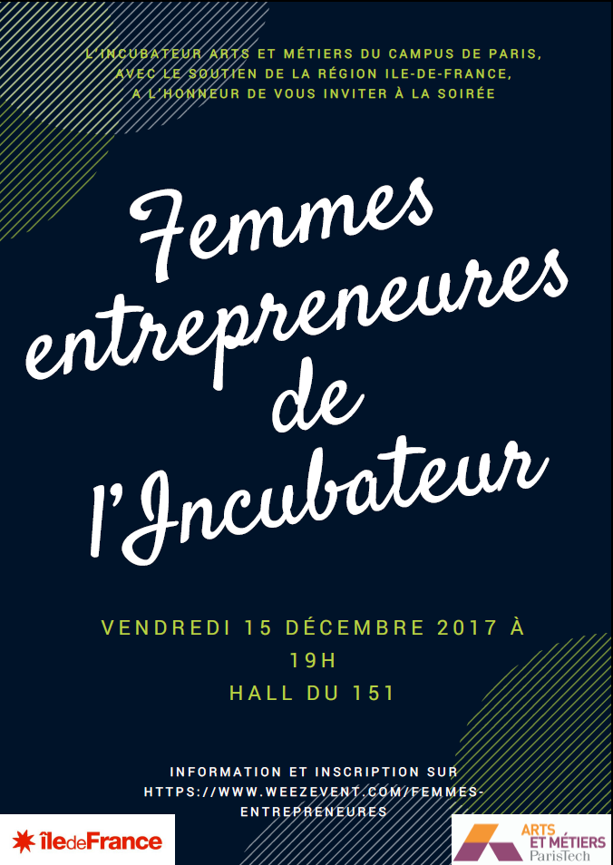 Soirée femmes entrepreneures Incubateur