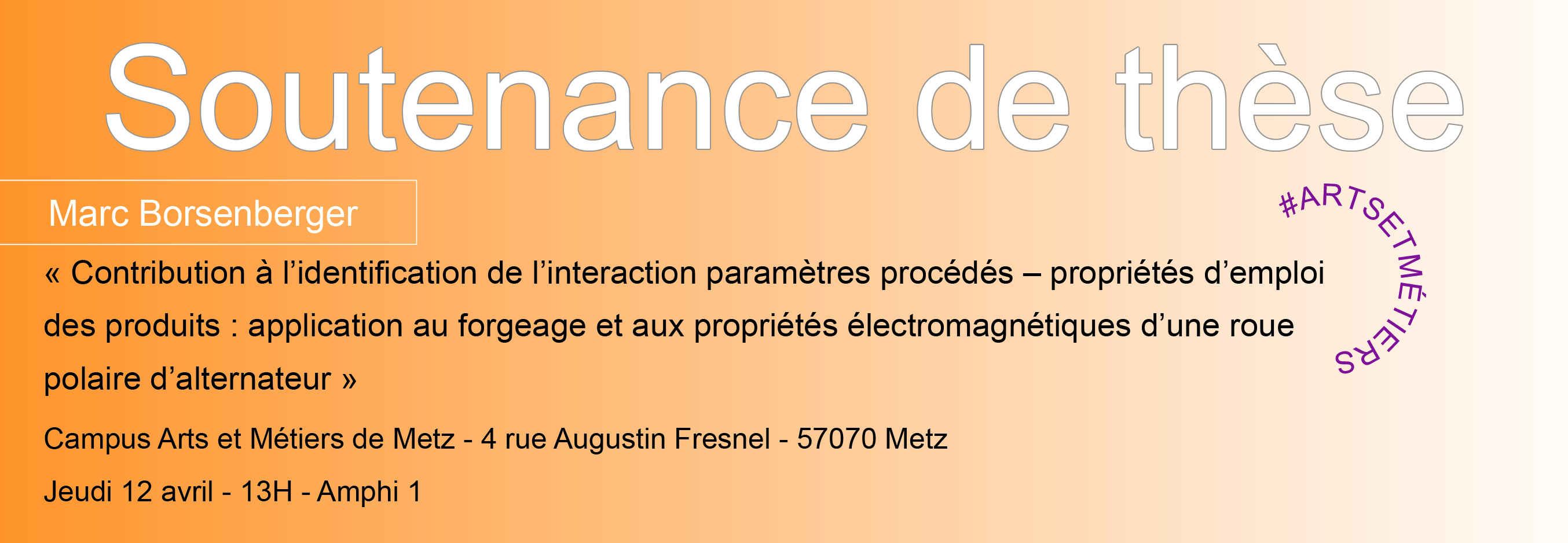 Soutenance cde thèse Marc Borsenberger LCFC