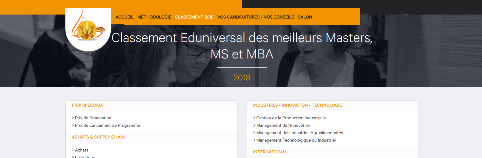 Salon eduniversal - classement 2018 - lille