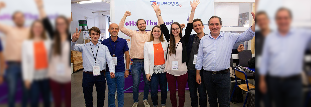 Équipe gagnante avec le projet Vialg