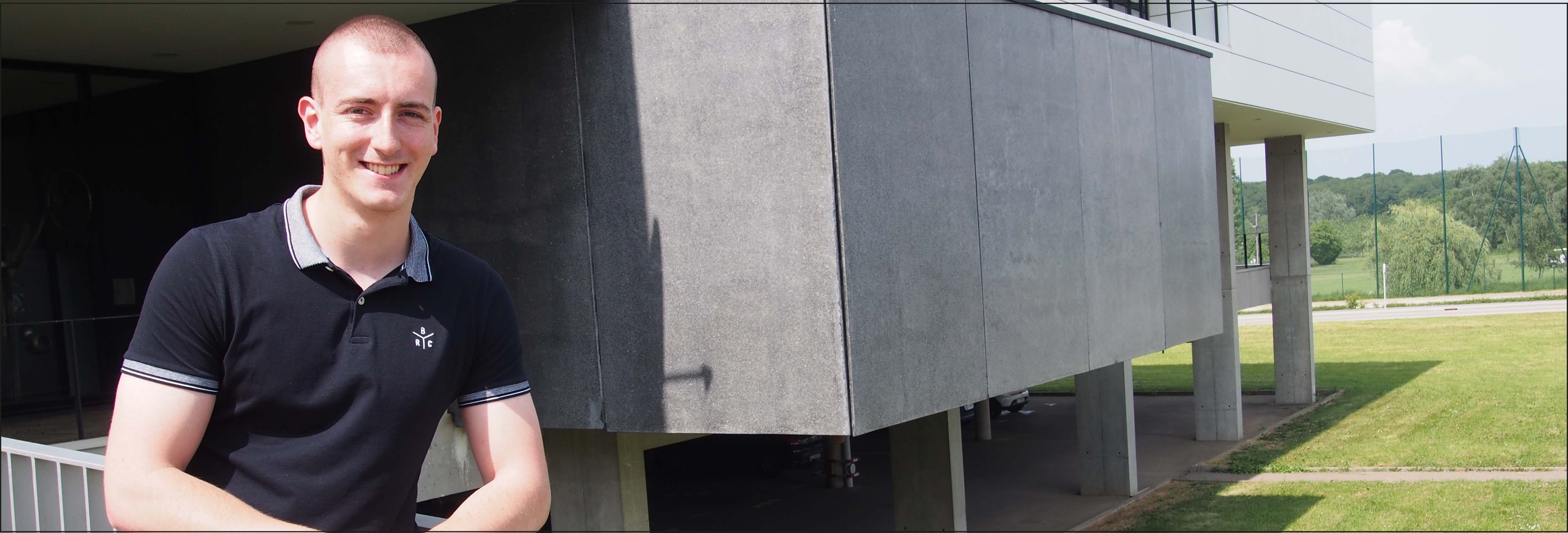 François Hehn, étudiant ingénieur en alternance sur le campus Arts et Métiers de Metz
