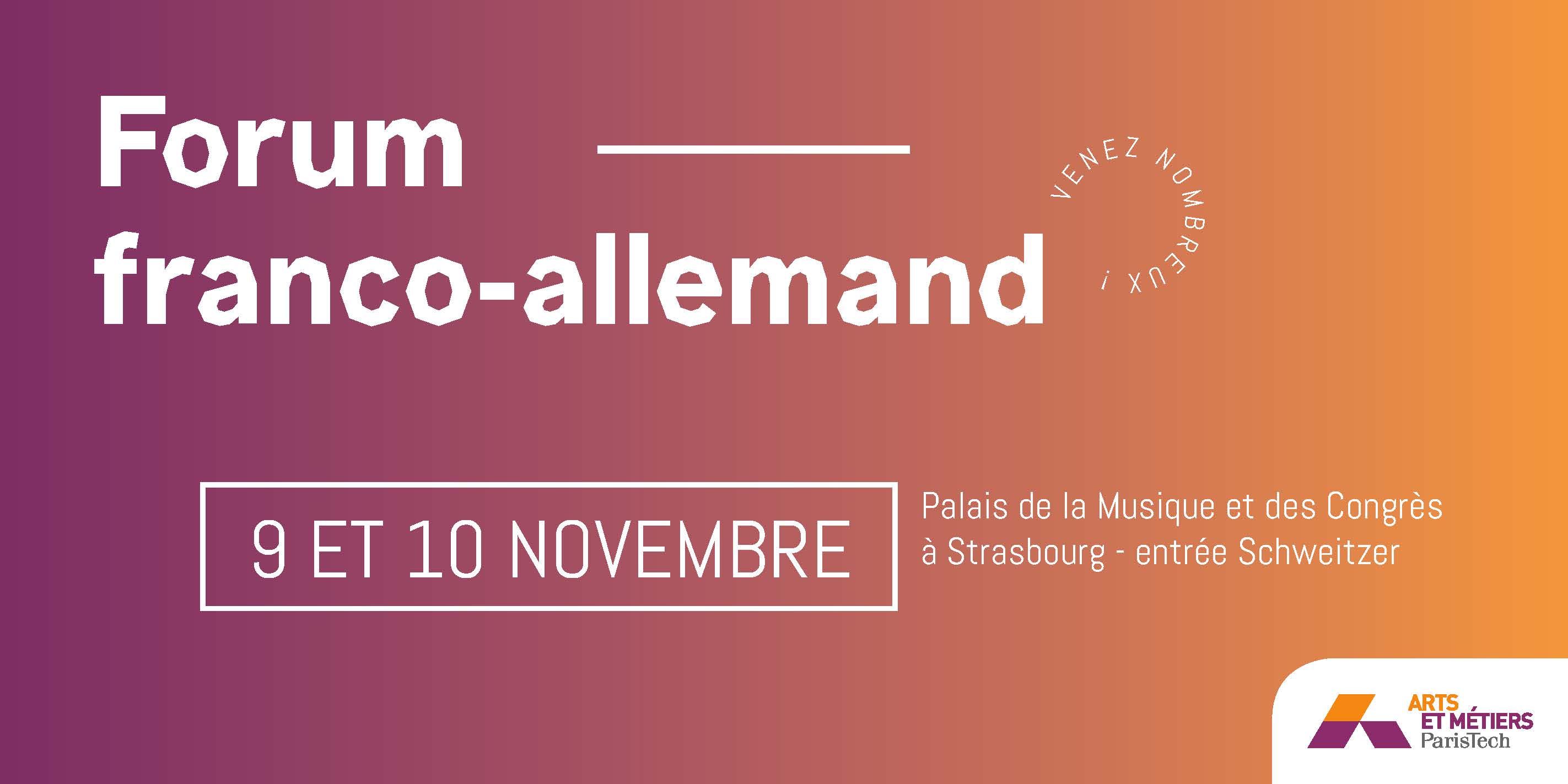 Arts et Métiers au forum frano-allemand de Strasbourg