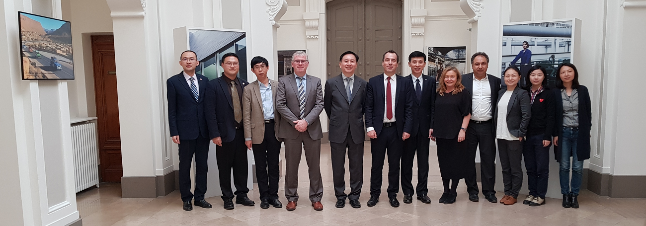 Shanghai delegation visiting Arts et Métiers in November 2018