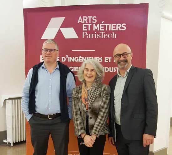 Marie-Claude Bonnet, entourée de Xavier Kestelyn et de Xavier Dufresne.