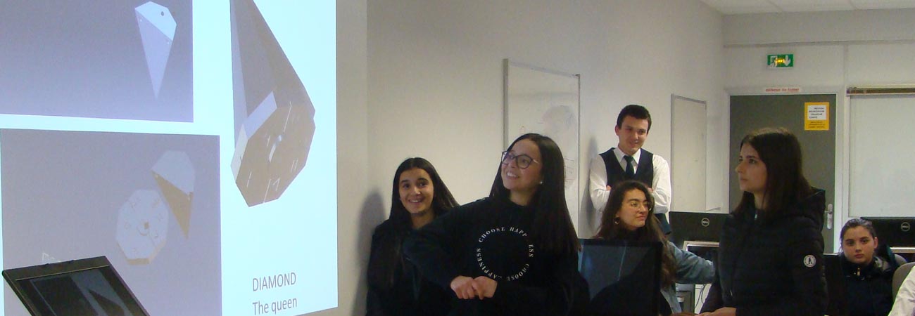 Les élèves du collèges Saint-Exupéry de Mâcon sur le campus Arts et Métiers de Cluny