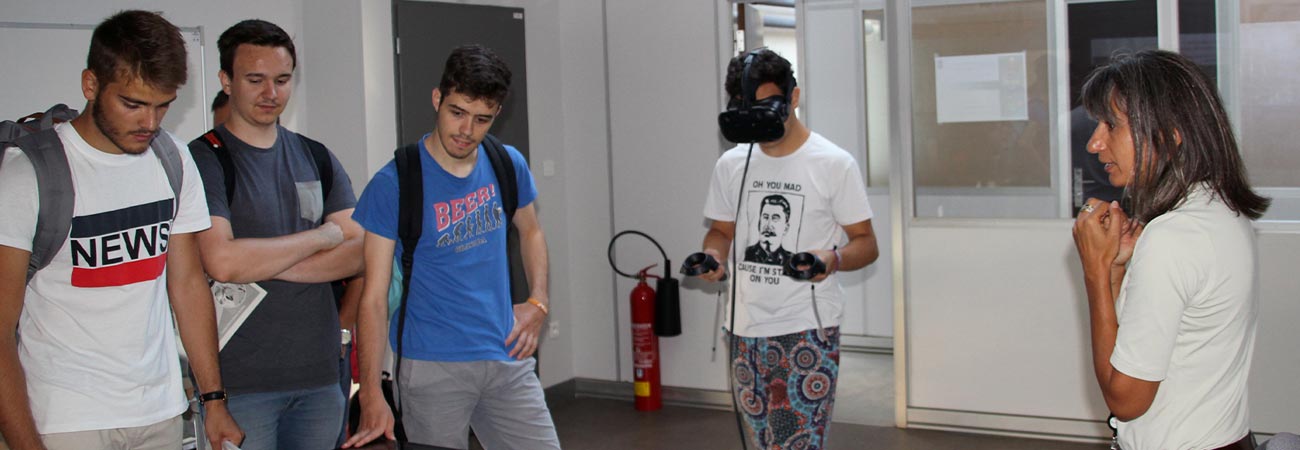 Les élèves ont pu expérimenté les installations et équipements sur le campus de Cluny