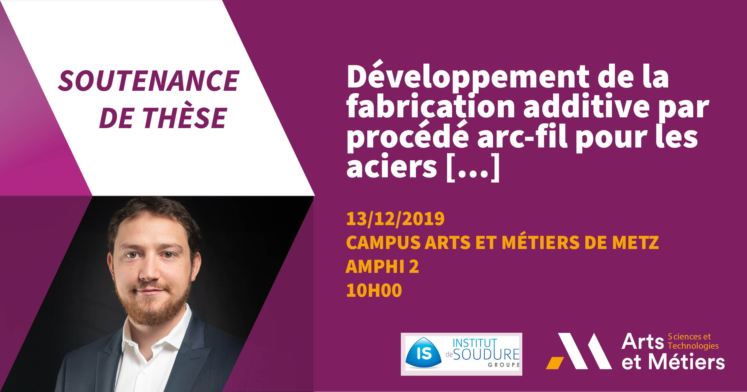 Soutenance de thèse de Clément Bourlet, doctorant du LCFC et du LEM3