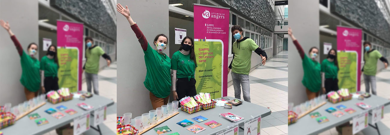 Etudiants relais sante campus Arts et Metiers Angers
