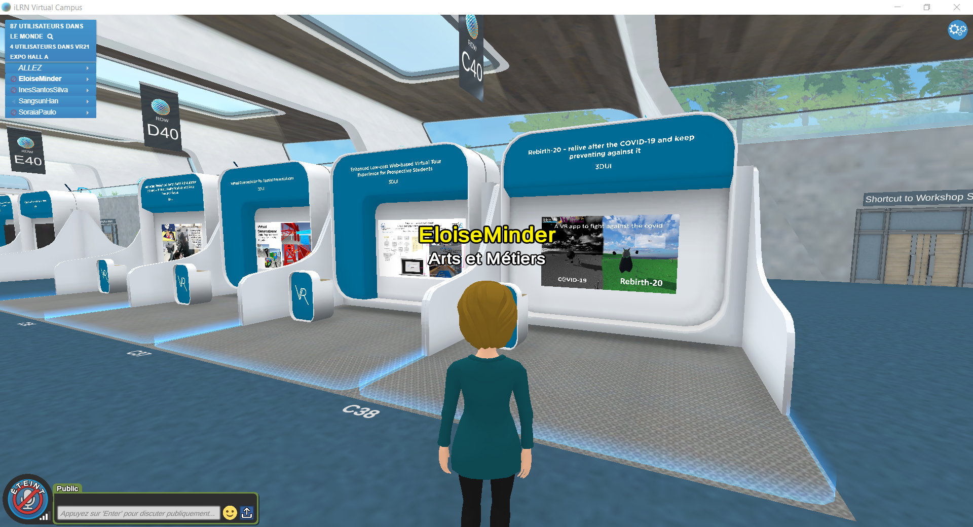 Eloïse Minder et Maël Sombret, étudiants du master orienté recherche MTI3D, ont participé au concours « IEEE 3DUI Contest »