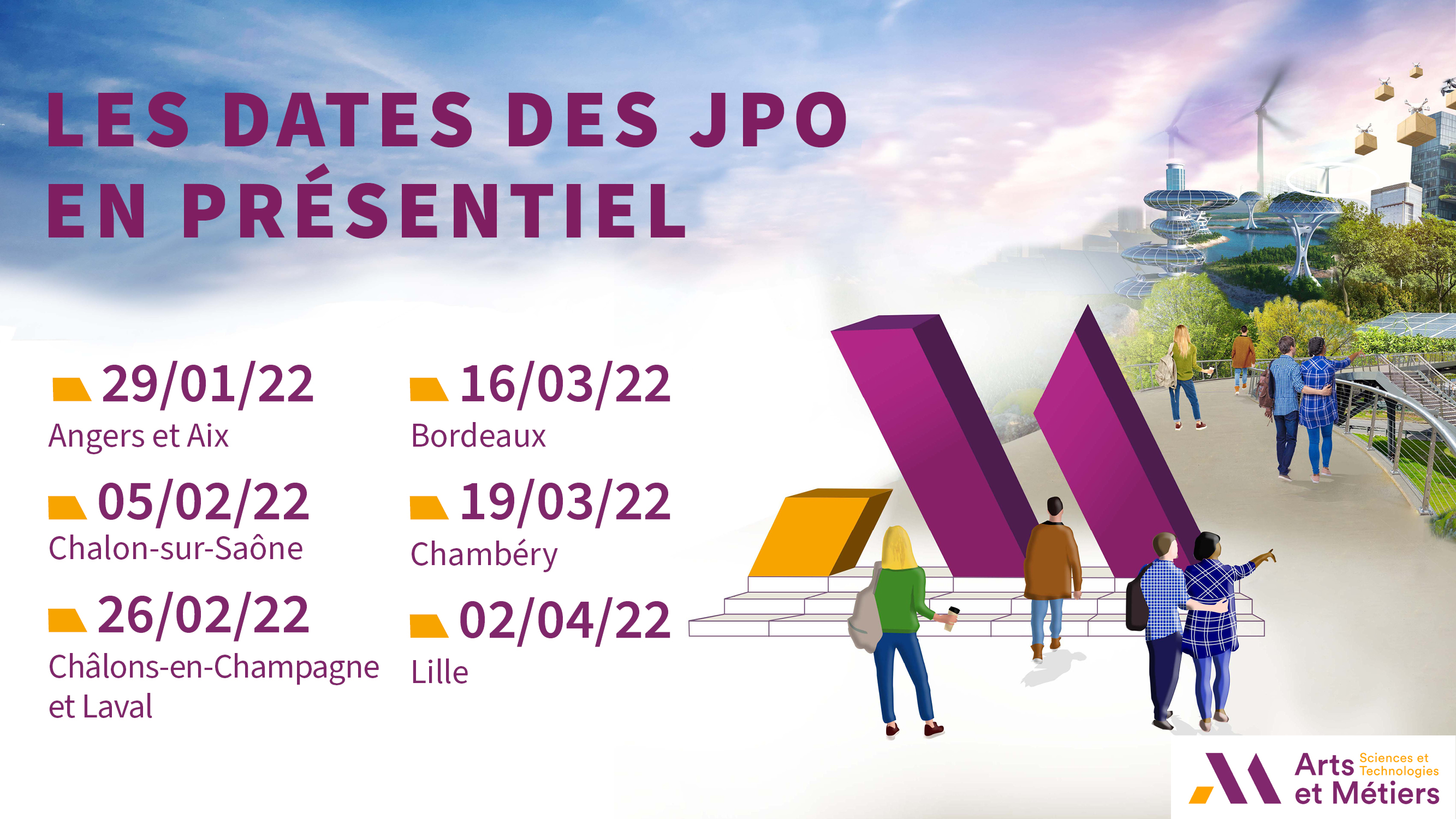 Arts et Métiers organise des Journées Portes Ouvertes dans ses campus