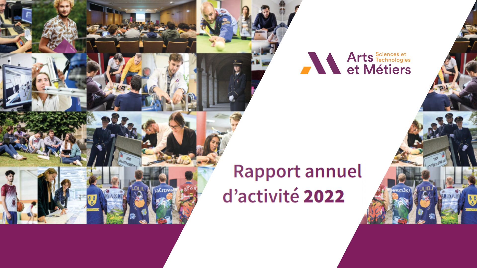 Rapport d'activité 2023 banner site Arts et Métiers
