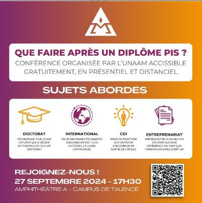 unaam - conférence pis septembre 2024 arts et metiers ensam