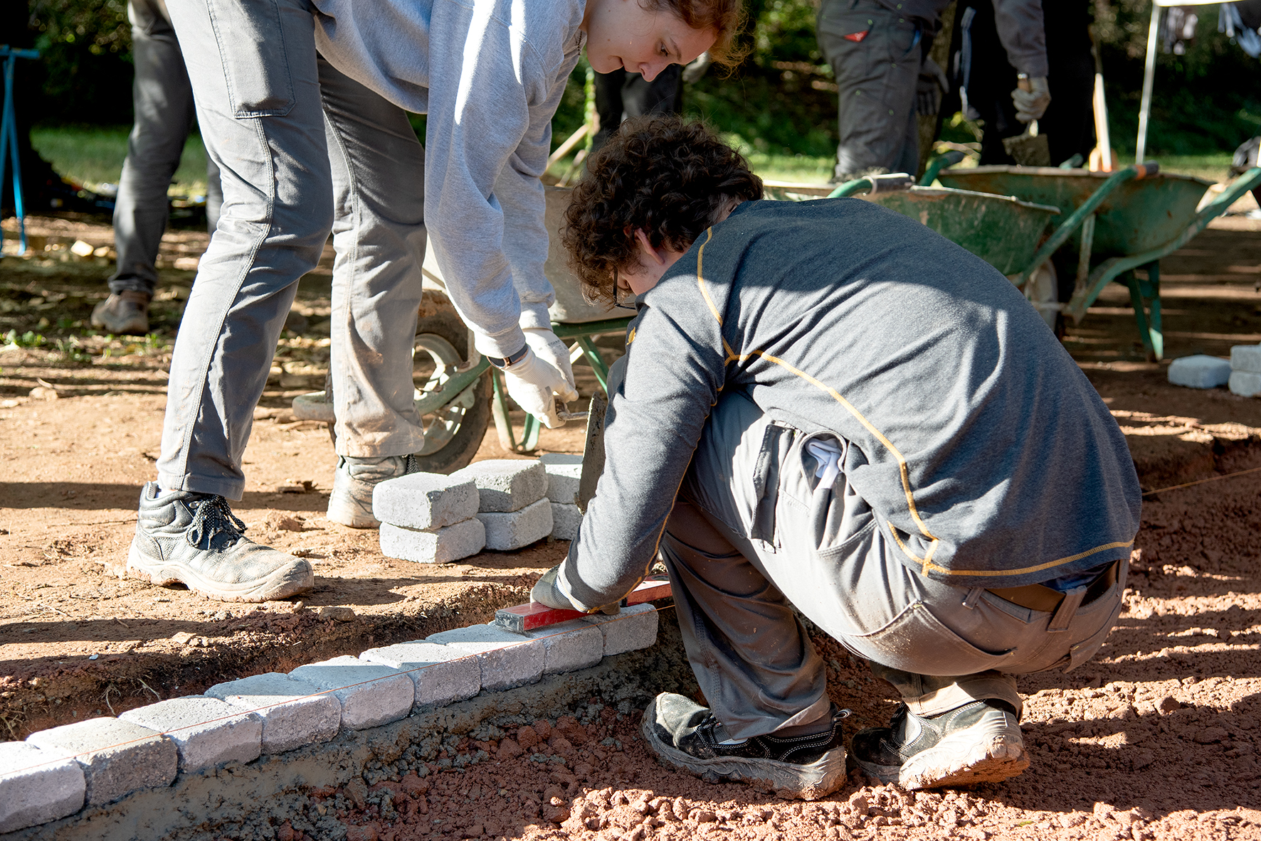 Un projet d’intérêt général, des matériaux et de l’huile de coude…