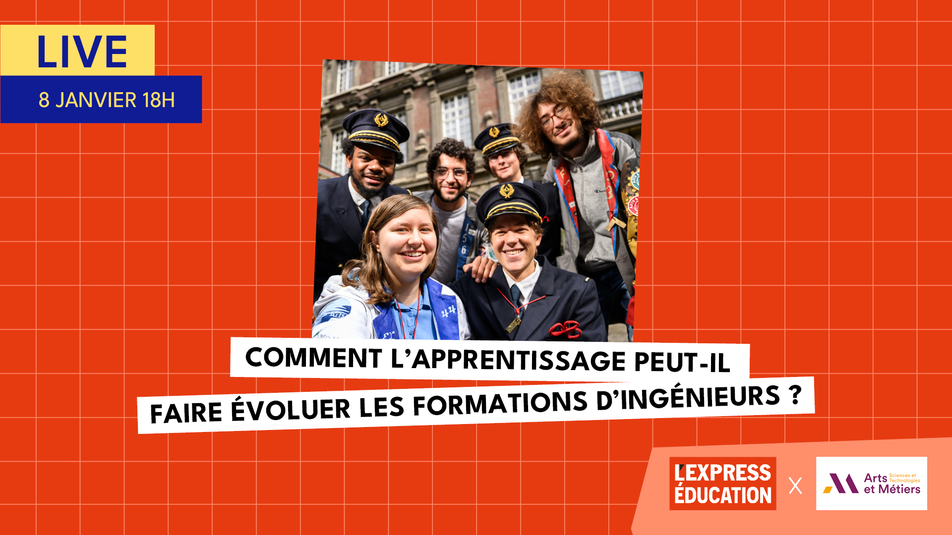 Webinaire : Comment l’apprentissage révolutionne la formation des ingénieurs ? - Arts et Métiers - ENSAM (banner)