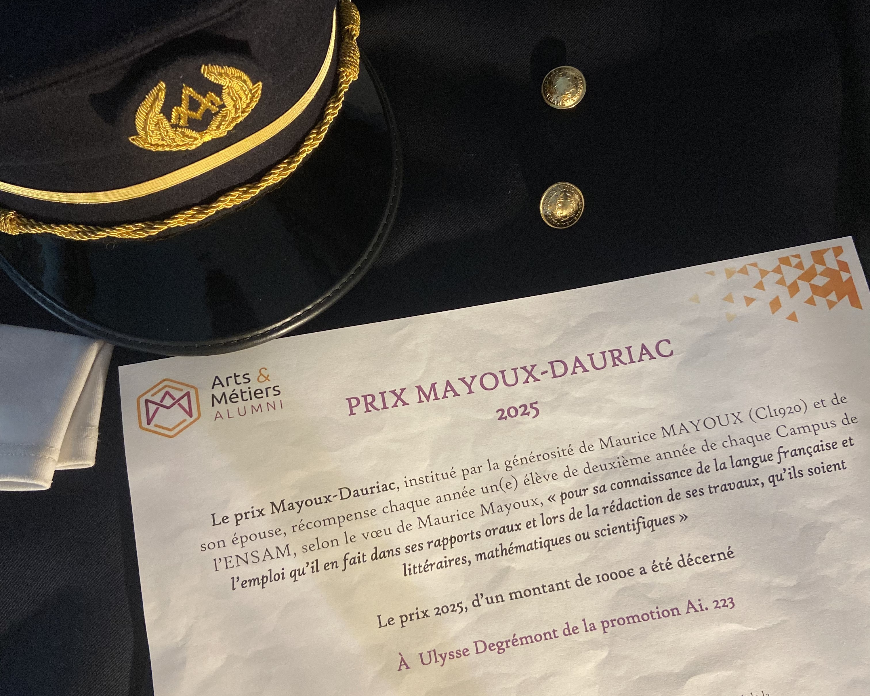 LES LAURÉATS DU PRIX MAYOUX-DAURIAC 2025 (banner)