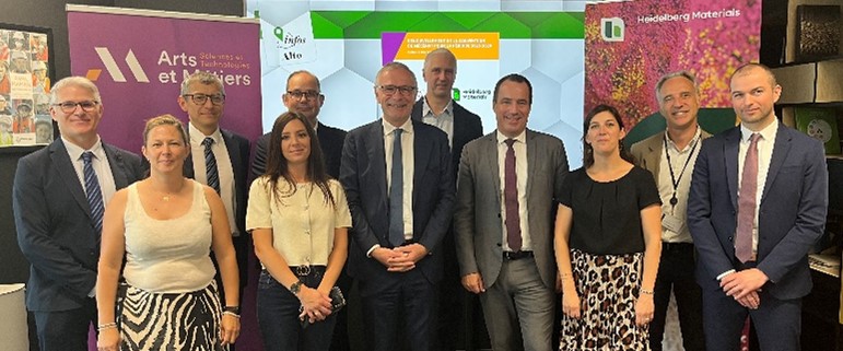 Renouvellement de mécénat entre Arts et Métiers et Heidelberg Materials France