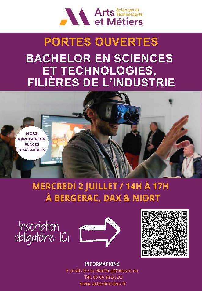 Journée Portes Ouvertes 2025 - Bachelor Filières de l'Industrie