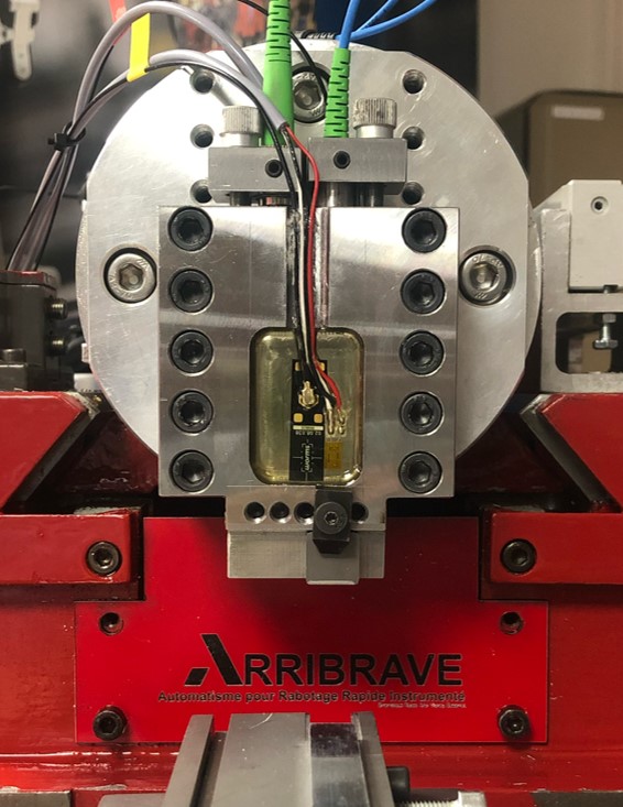 Porte outil équipé de jauges piézoélectriques