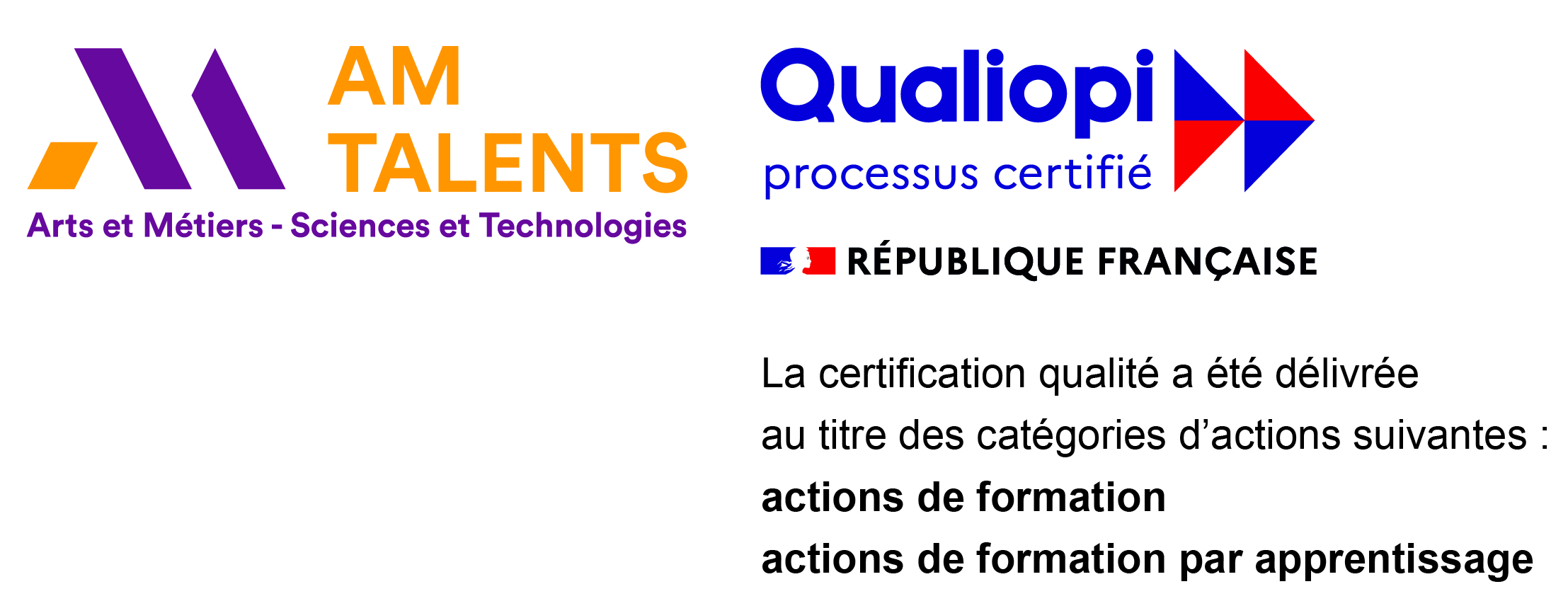 logo qualiopi et arts et metiers