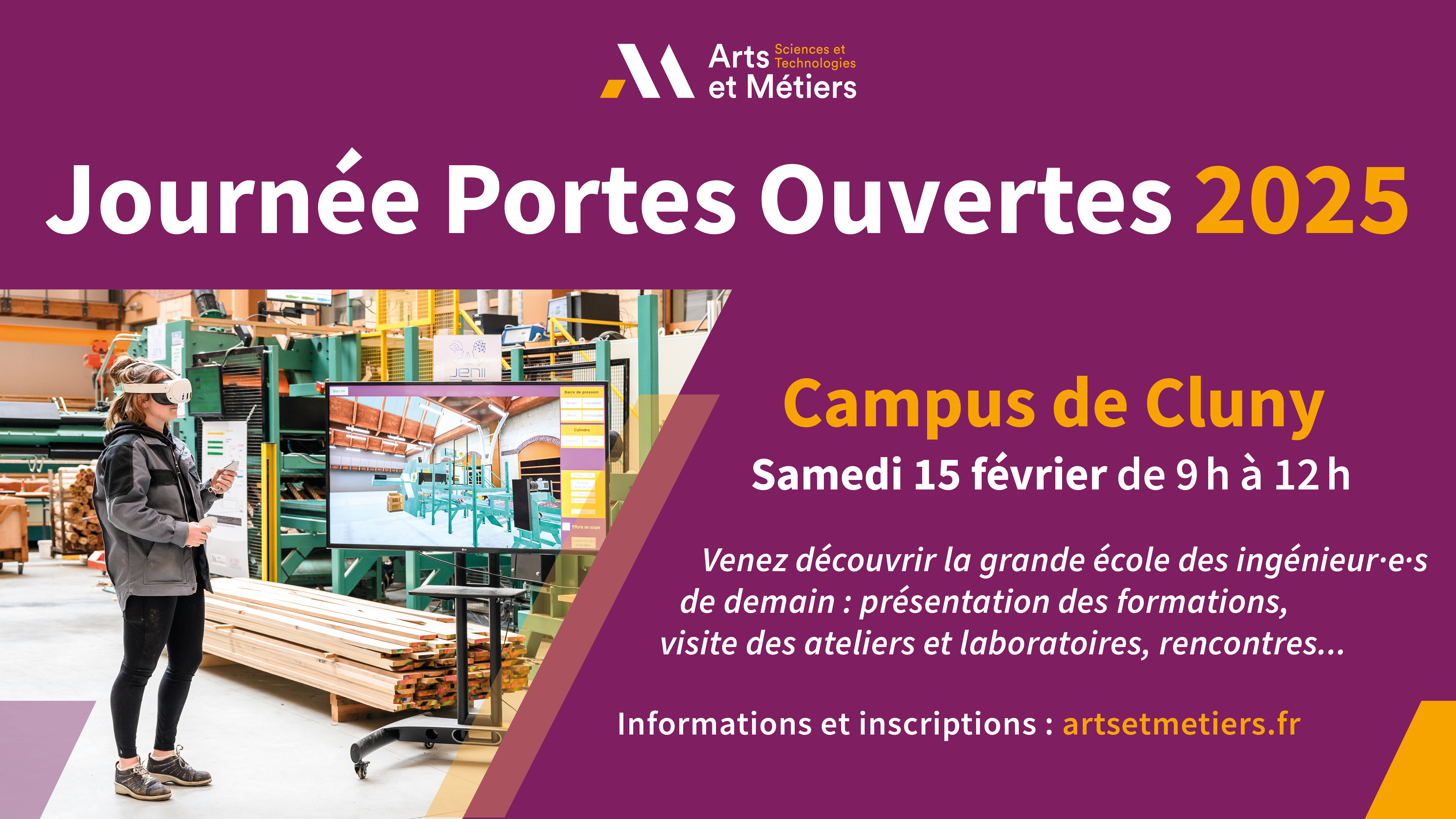 Journée Portes Ouvertes 2025 - Campus de Cluny