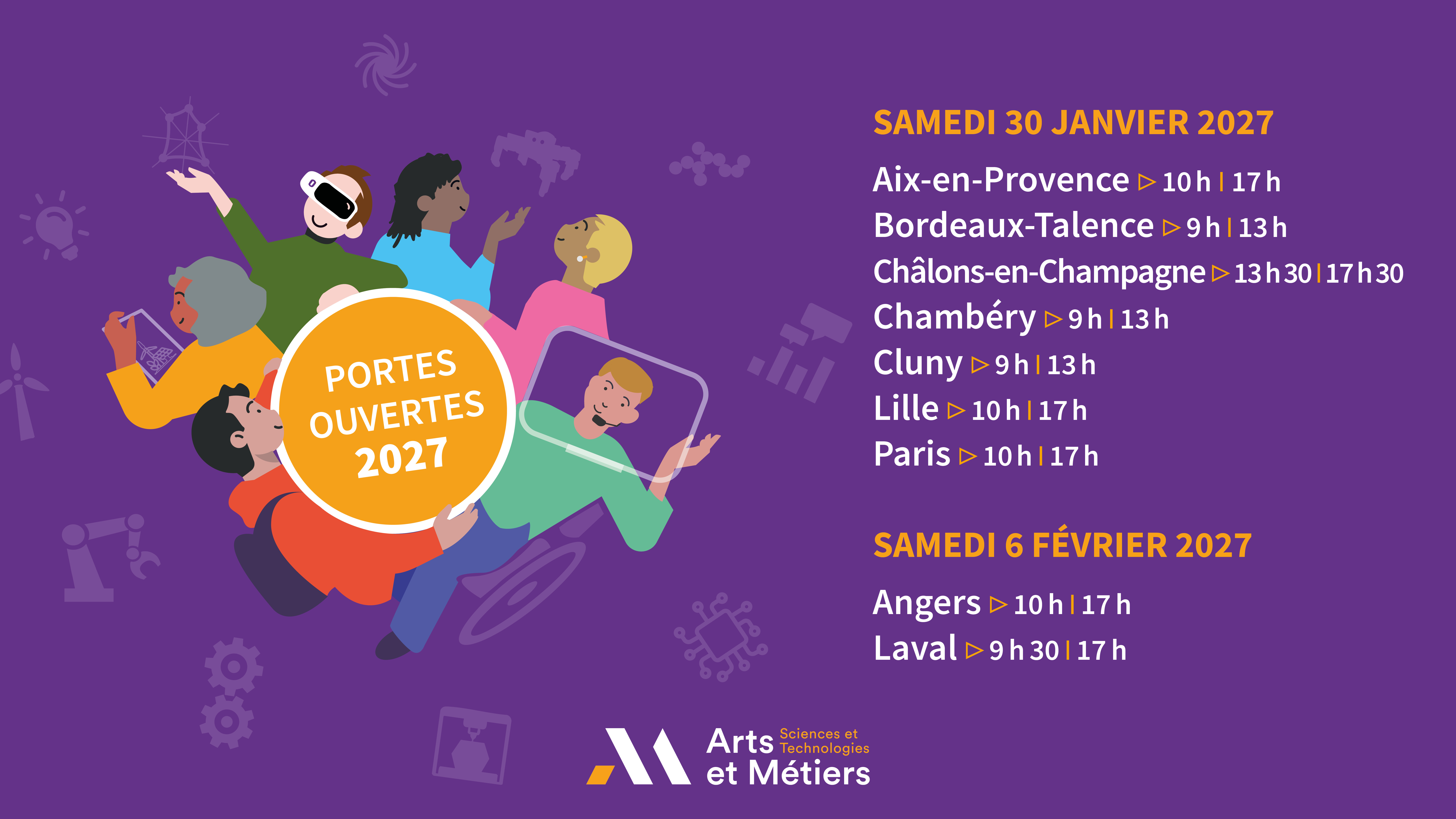 Journées Portes Ouvertes 2027 - Arts et Métiers ENSAM
