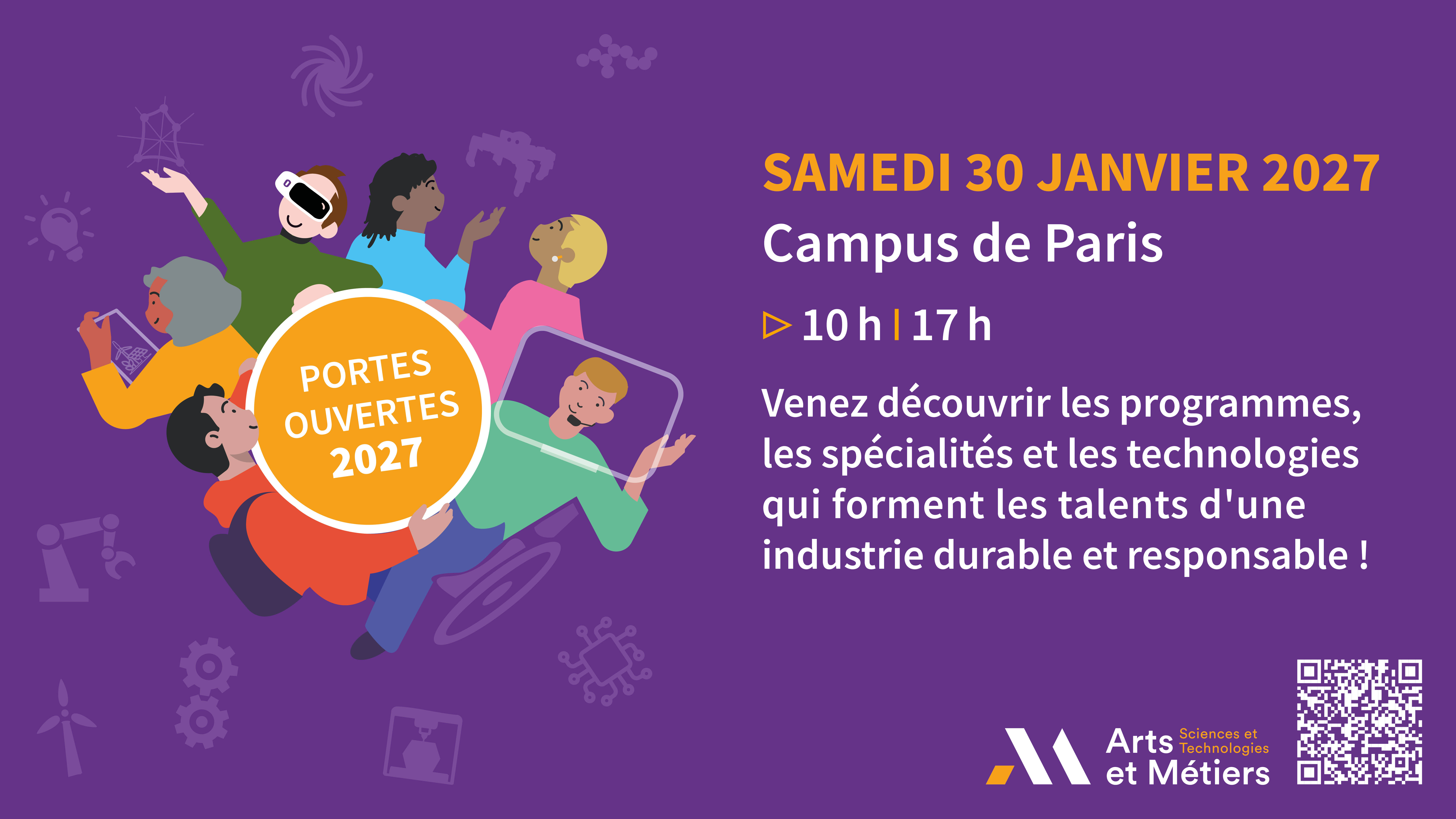 Journée Portes Ouvertes 2027 - Campus Arts et Métiers de Paris