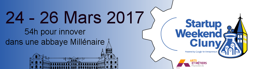 Bannière Startup Weekend Cluny