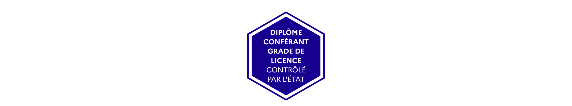 logo diplôme conférant grade de licence contrôlé par l’Etat