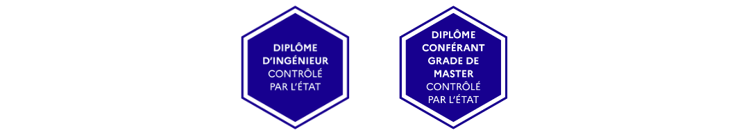 diplôme d’ingénieur contrôlé par l’Etat ET diplôme conférant grade de master contrôlé par l’Etat 