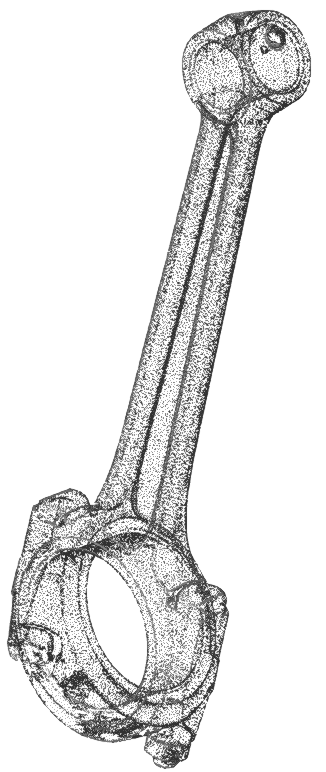 Le nuage de points obtenu par scan 3D