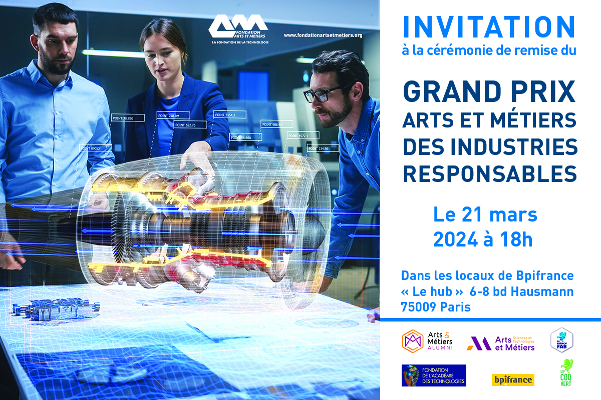 Grand Prix Arts et Métiers des Industries Responsables - Fondation Arts et Métiers