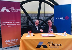 Concrétisation à Lille de la convention de mécénat signée au niveau national par Arts et Métiers et VINCI Energies 