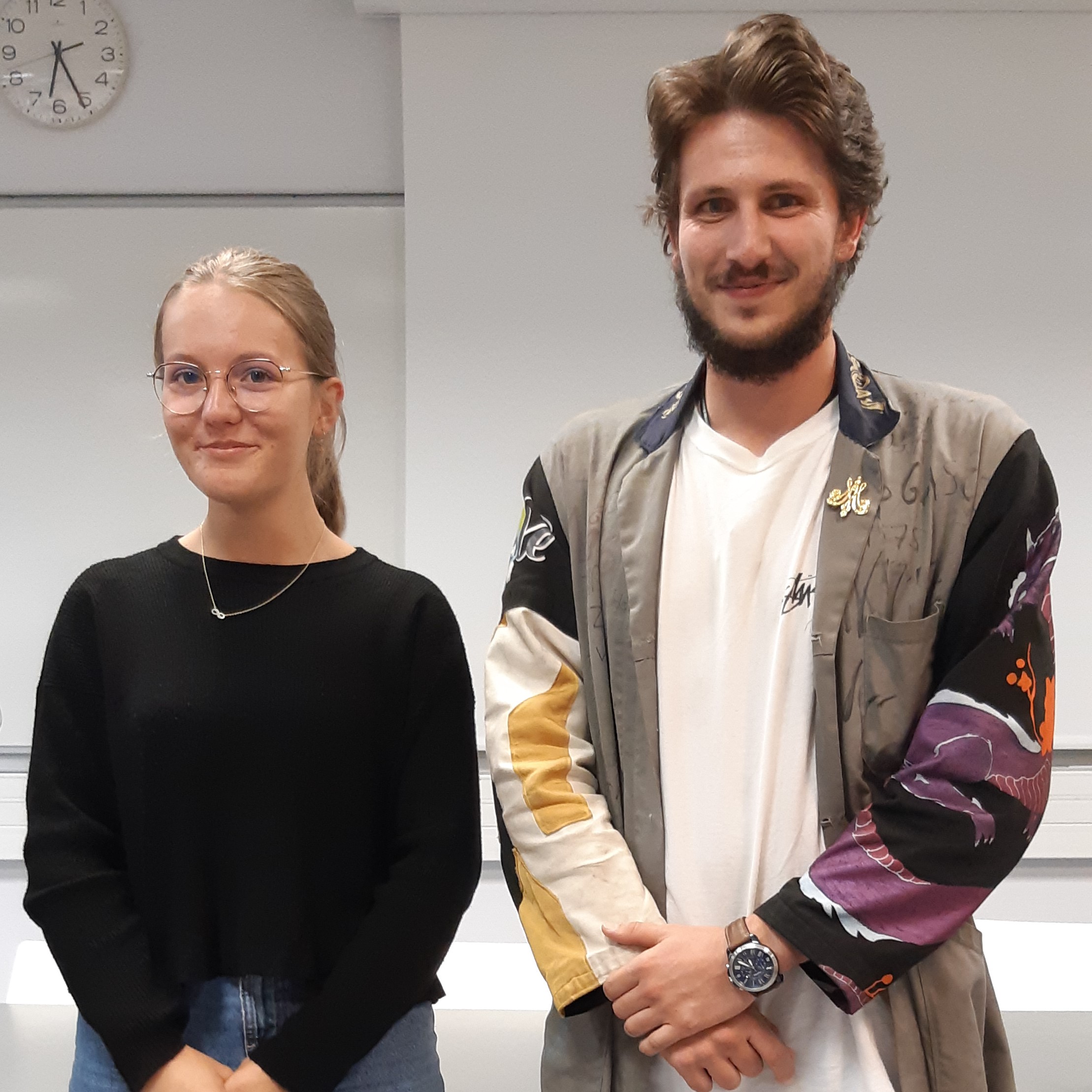 Ylena et Thomas, binôme lycéenne-étudiant tuteur qui fonctionnent depuis deux ans (tutorat individuel au lycée La Prat’s de Cluny)