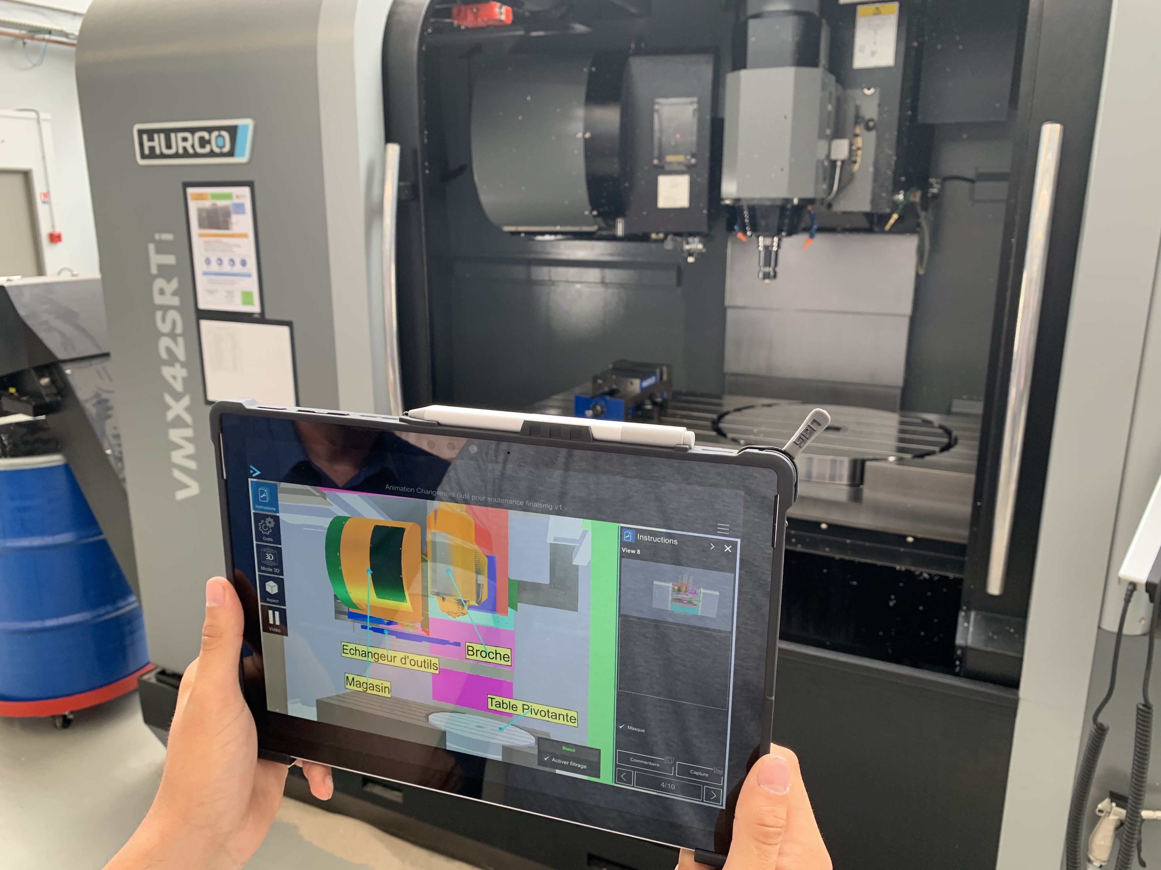 tablette utilisant réalité étendue