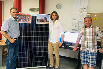 Anthony Gentelet, entouré de Thomas Roillet et Daniel Marin