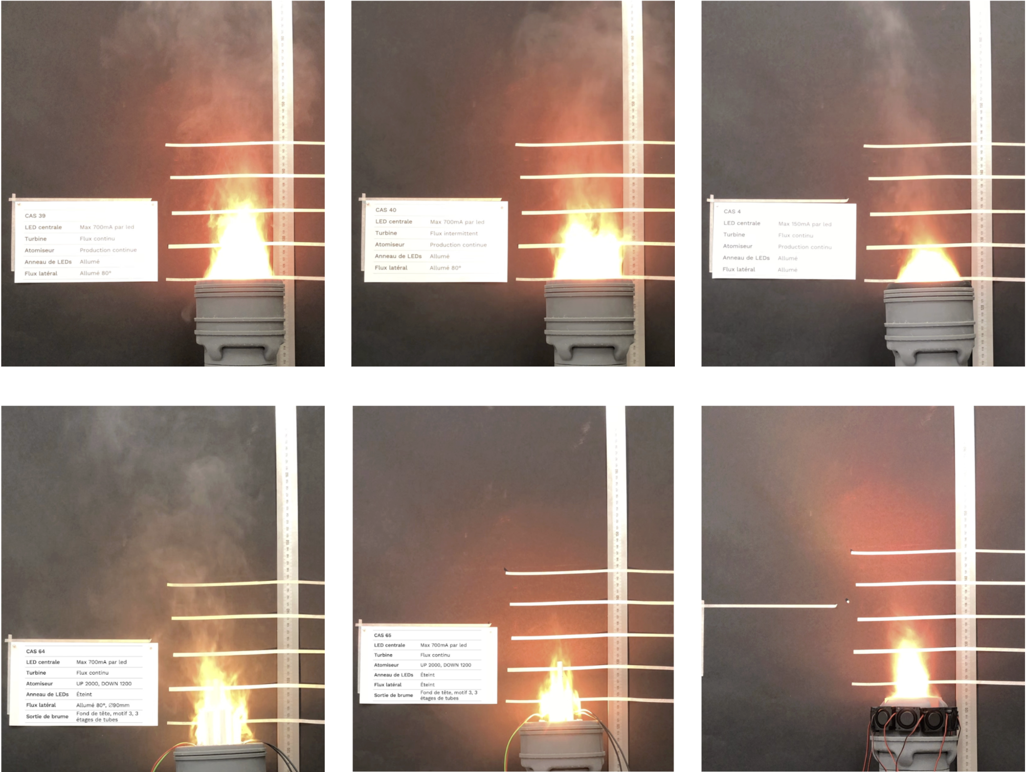 Tests du prototype de la flamme olympique Paris 2024