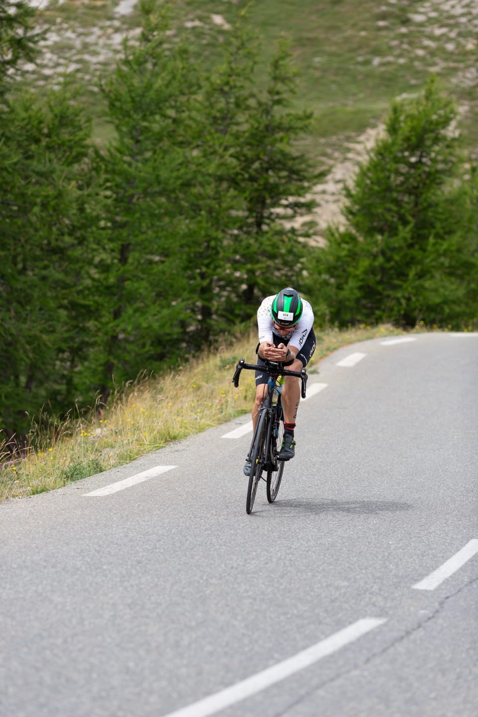 Erwan Lambert lors de l'Embrunman 2024