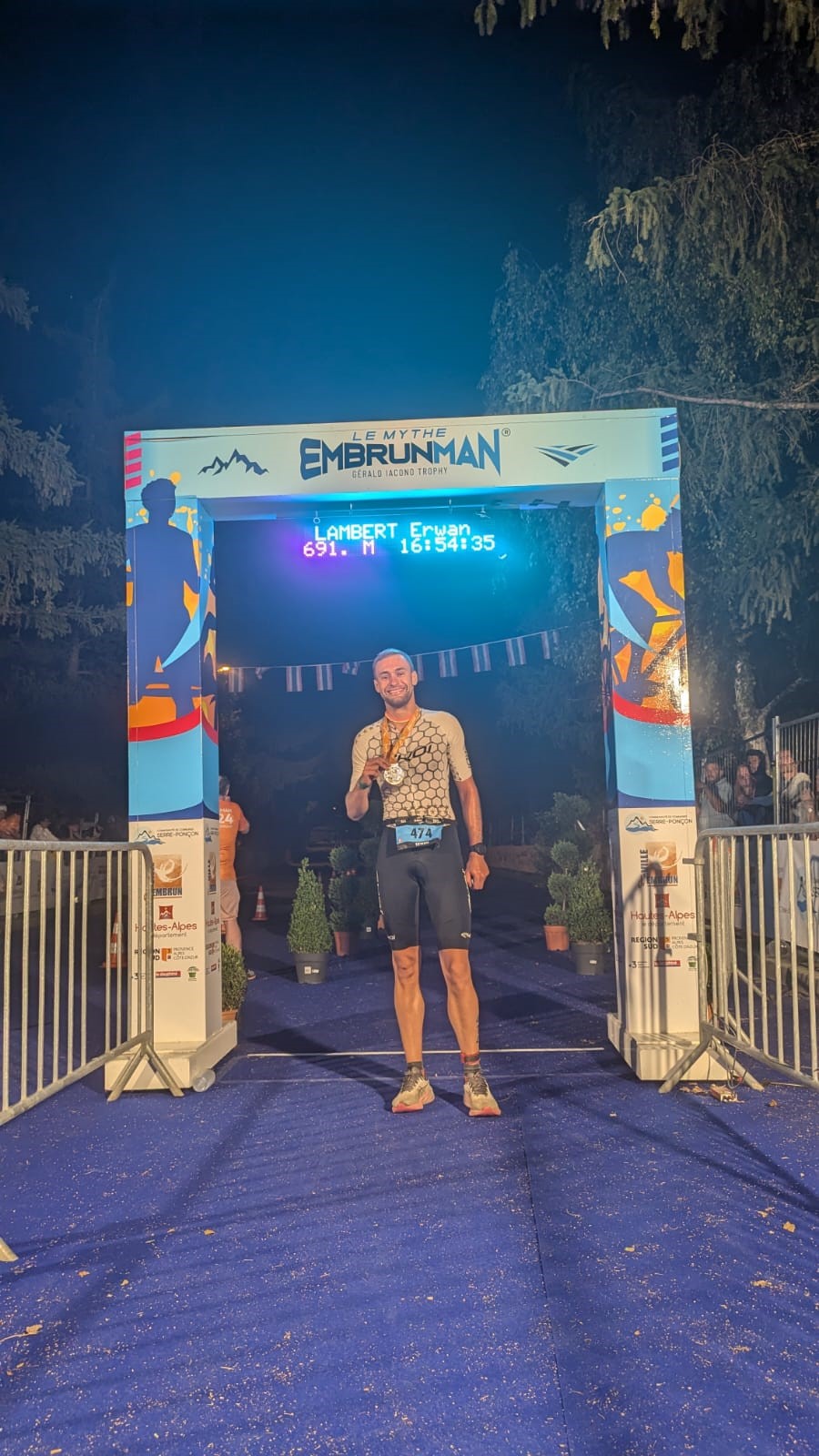 Erwan Lambert, finisher de l'Embrunman 2024