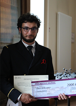 Octave Jolimoy élève ingénieur Arts et Métiers lauréat prix mayoux-dauriac 
