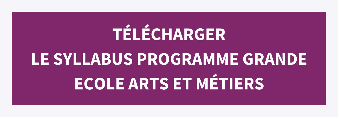 CTA - Syllabus - Programme Grande Ecole - Arts et Métiers - ENSAM