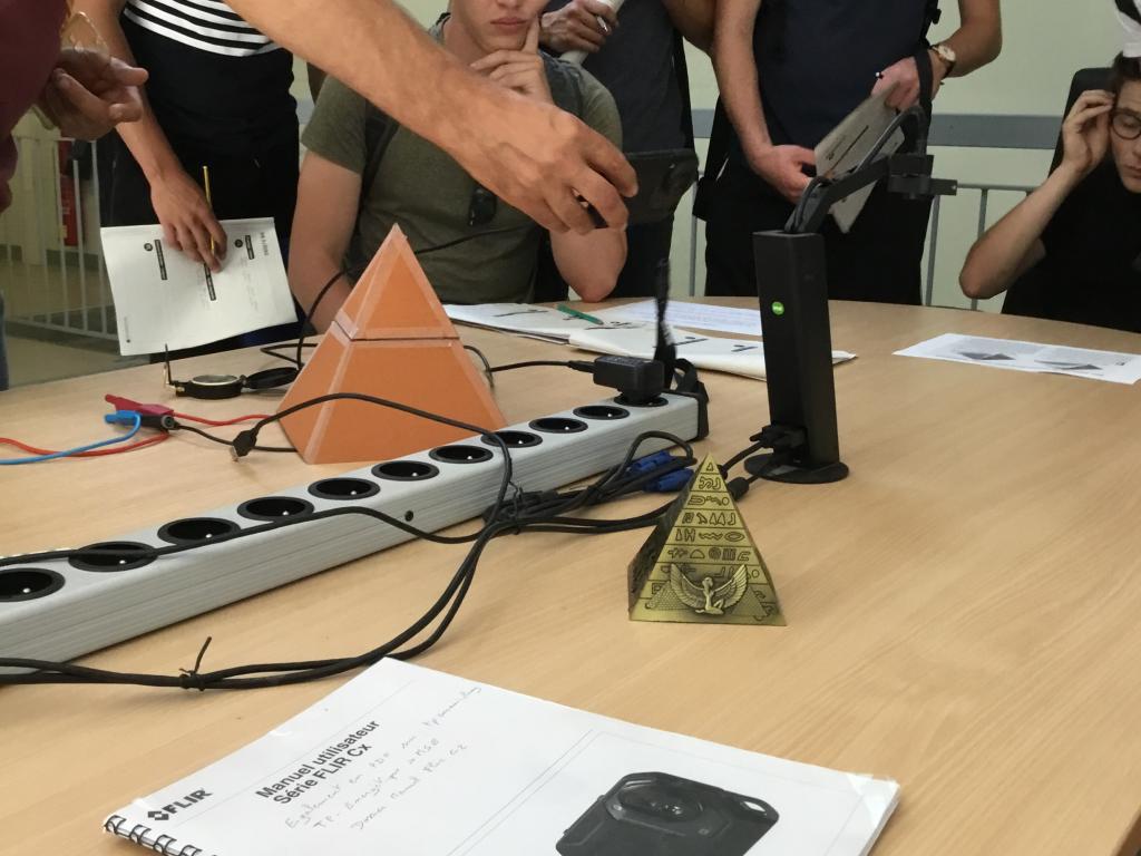 Découverte de la caméra thermique pour s'orienter sur le campus
