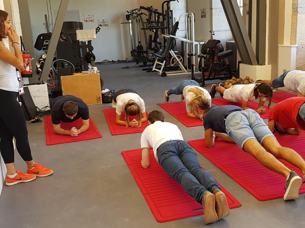 initiation sportive pour les élèves en 1er année du PGE sur le campus de Cluny
