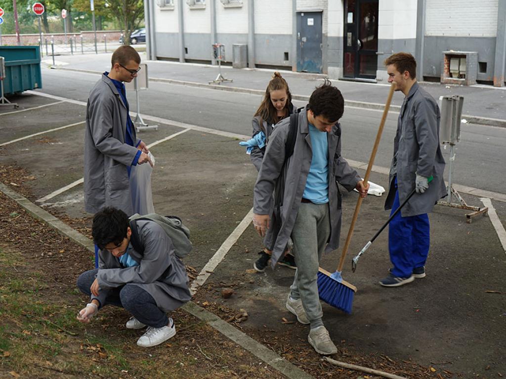 Après midi solidaire au service de la ville de Lille pour les élèves ingénieurs 