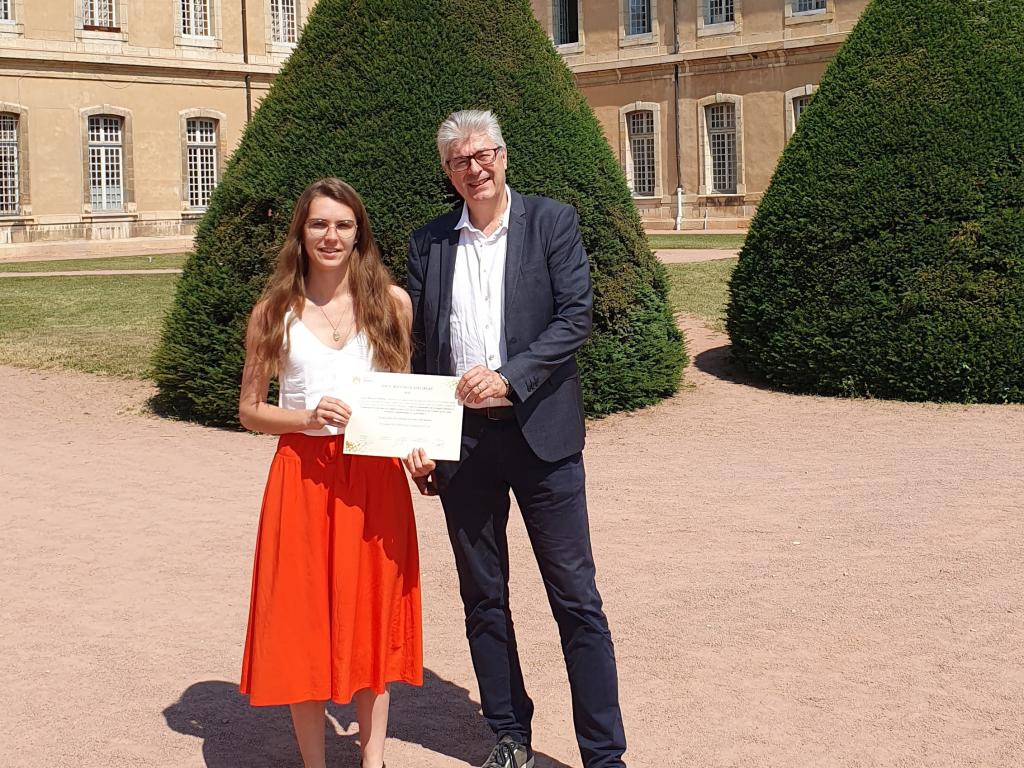 Clarisse Bourbon, lauréate du prix