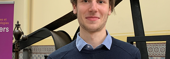 Félix Minnaert, élève ingénieur Arts et Métiers