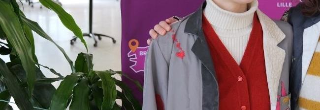 Léontine and Solène took part in a student science convention promoting ecology.