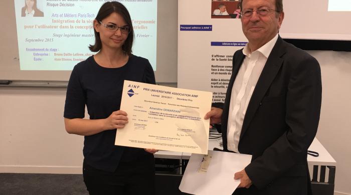 Amandine Demarziani, étudiante du Master Recherche KIMP-CII