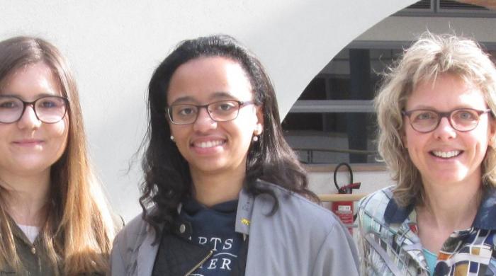 de g à d : Angélina Ricotta, Margaux Delbé et Isabelle Duband